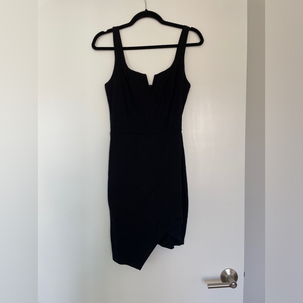 Little black dress envelope mini dress